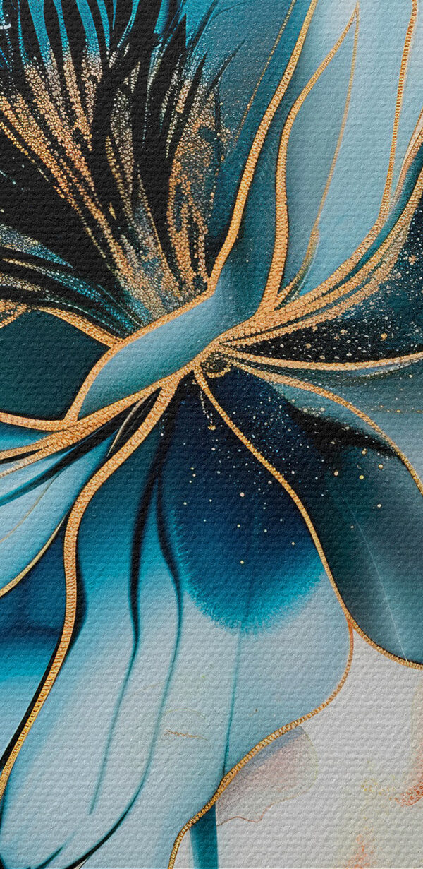 Abstraktní modrá květina s elegantními liniemi s39348pzvl 600x1231 - Abstraktní modrá květina s elegantními liniemi