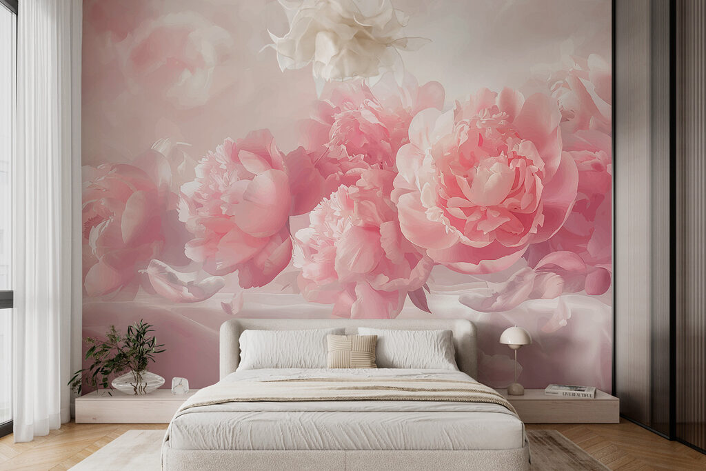 A group of pink flowers A group of pink flowers