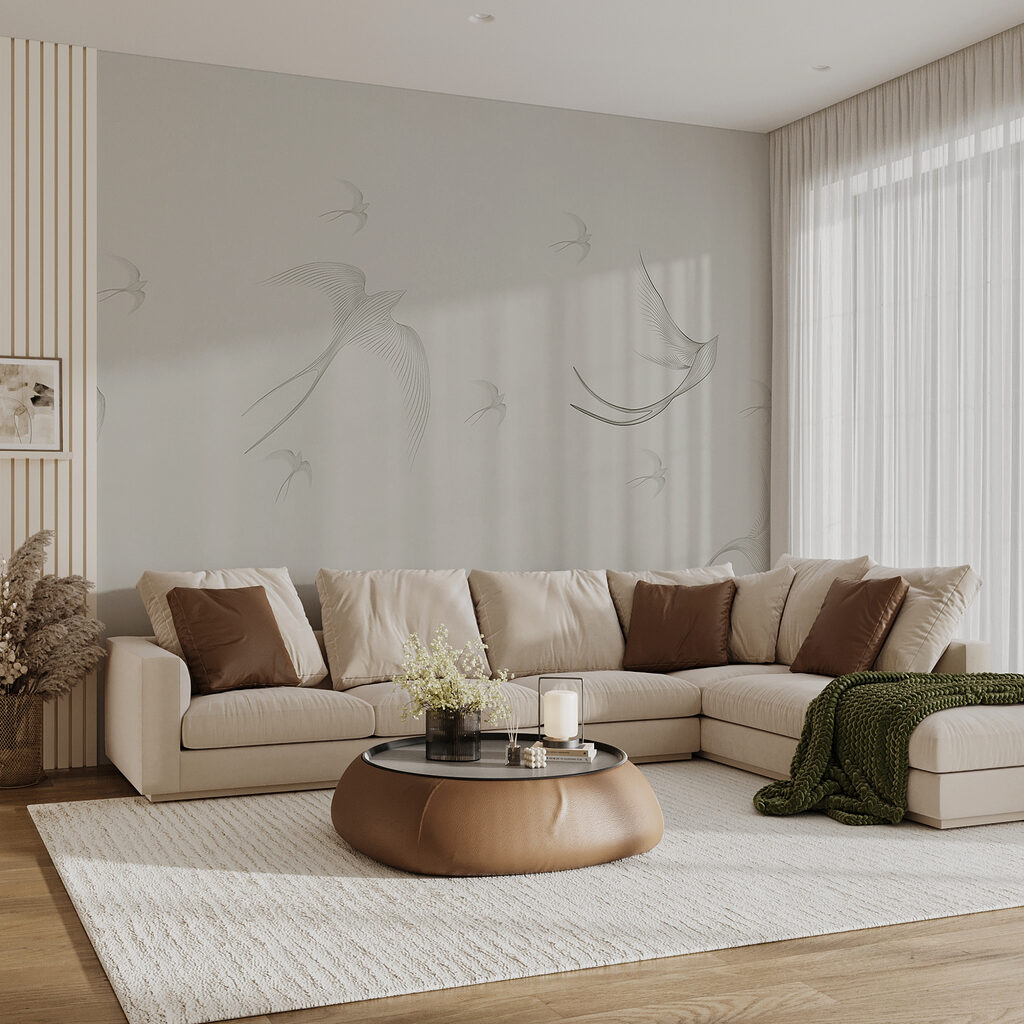 A group of birds flying A group of birds flying