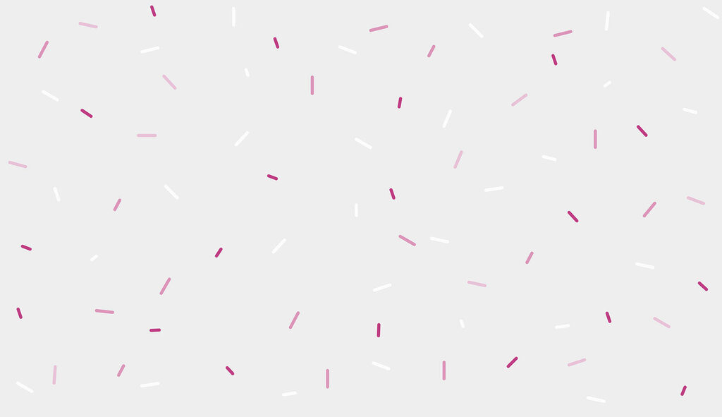 A white and pink sprinkles