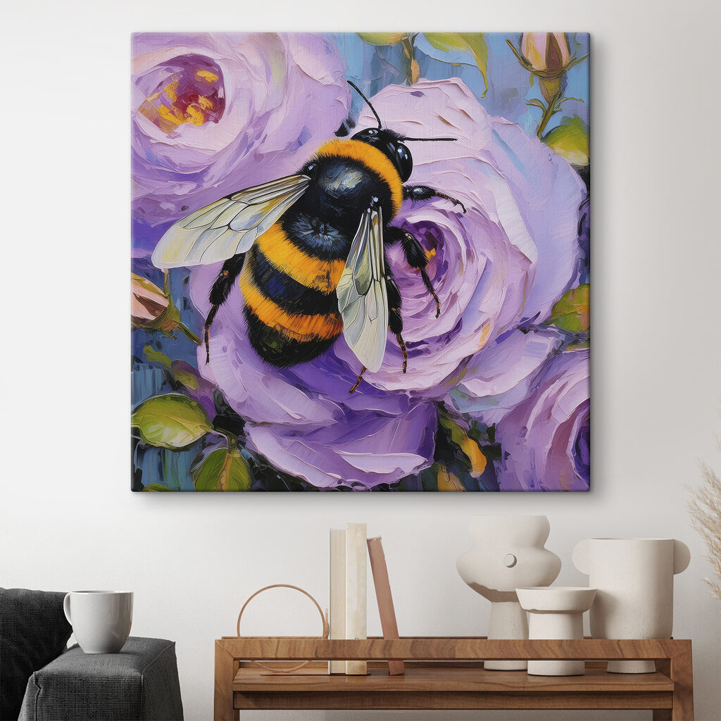A bee on a flower