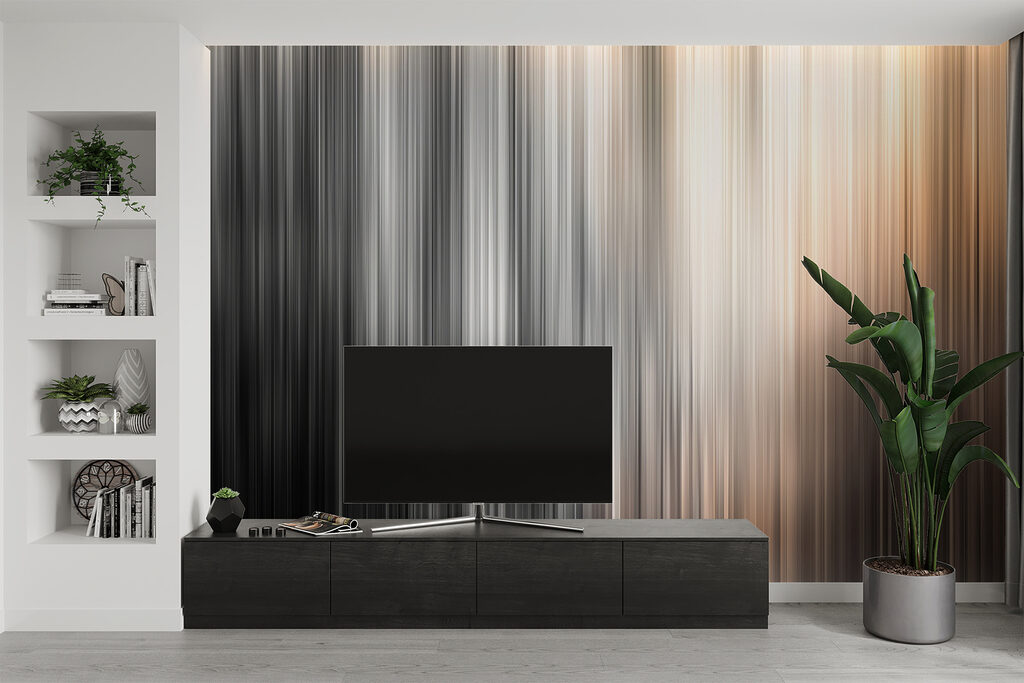 A blurry image of a grey and white striped background A blurry image of a grey and white striped background