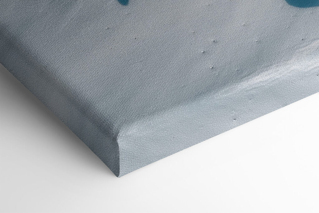 A group of blue butterflies floating on water