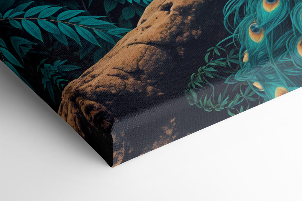 Peacock on a tree branch