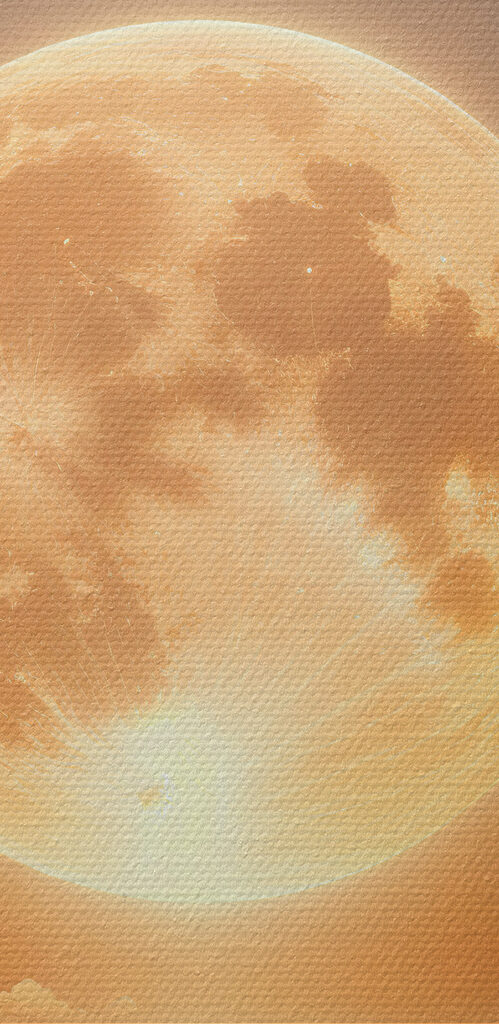 Moon and clouds in the sky