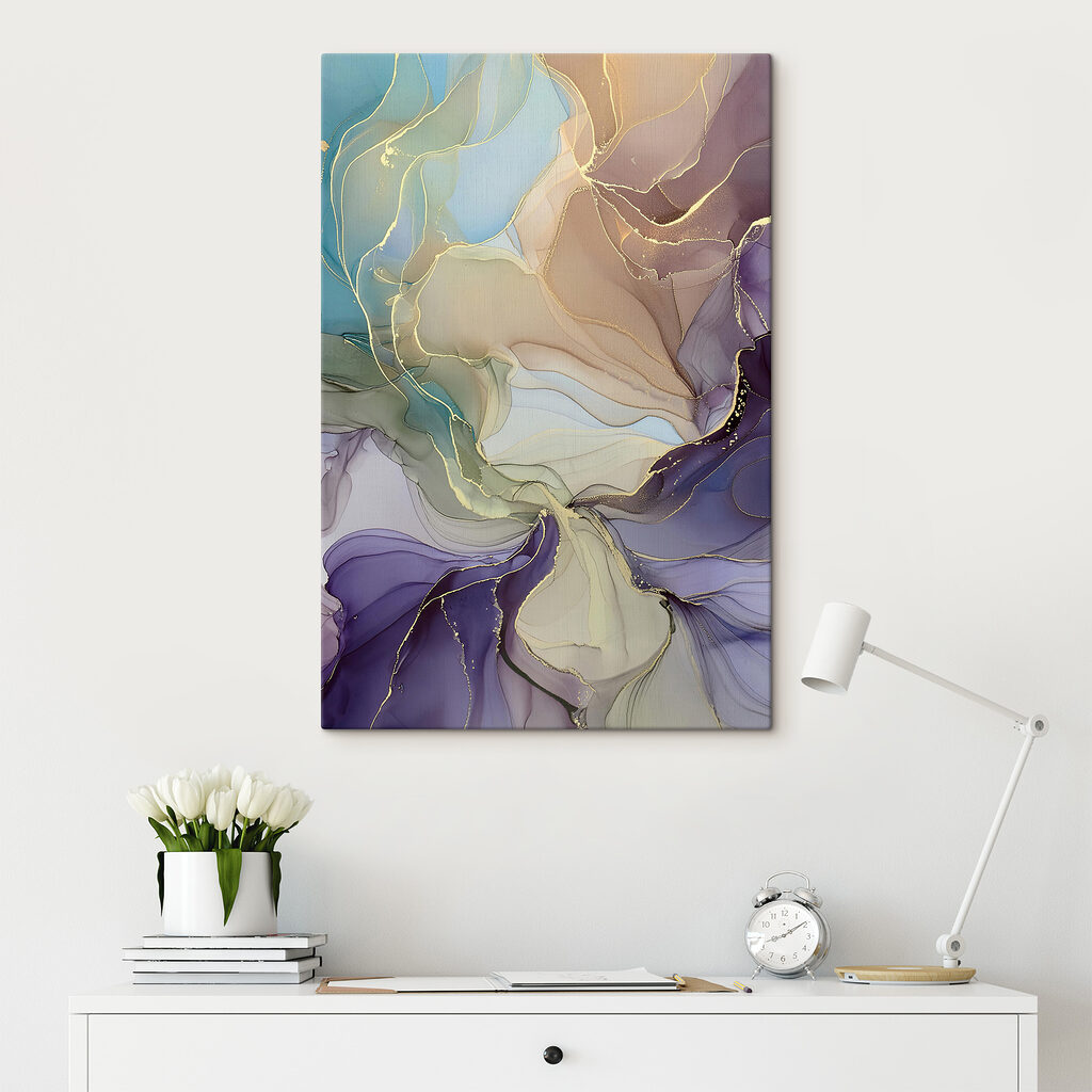 Swirling colors in soft harmony