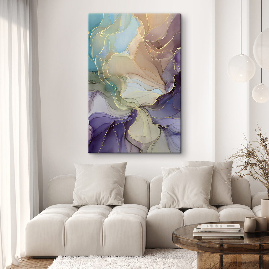 Swirling colors in soft harmony