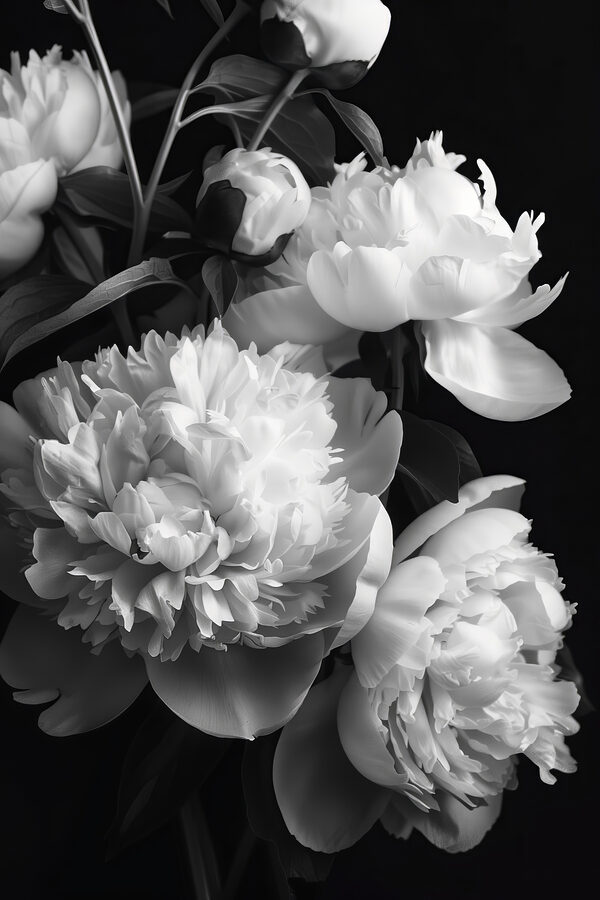Group of white flowers Group of white flowers