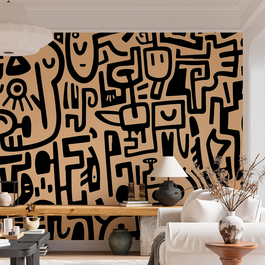 Pattern of black and white lines