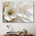 Obraz Bílý květ zblízka