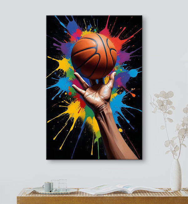 Ruka držící basketbalový míč Ruka držící basketbalový míč