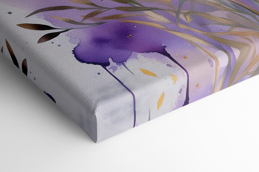 Painting of purple flowers