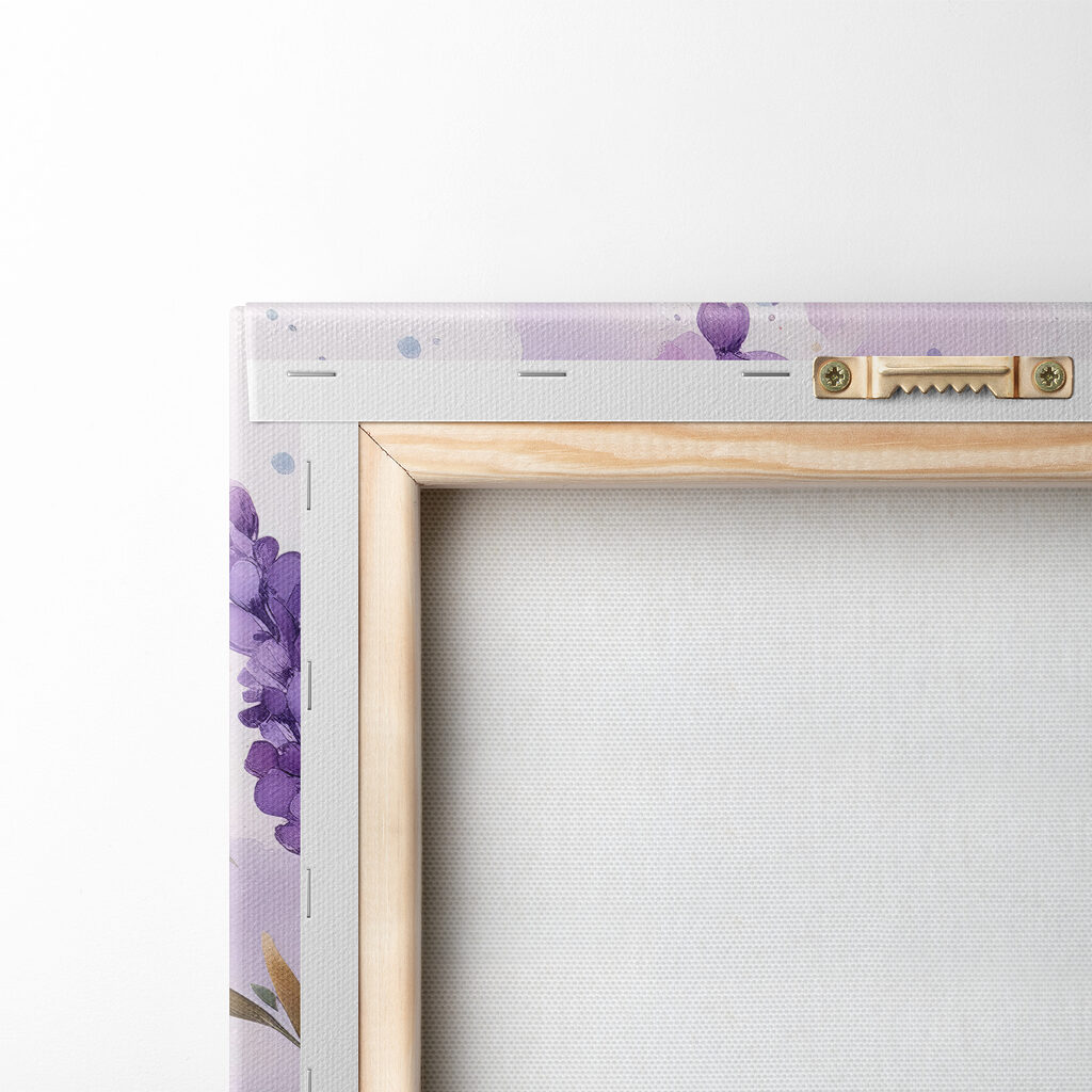 Painting of purple flowers