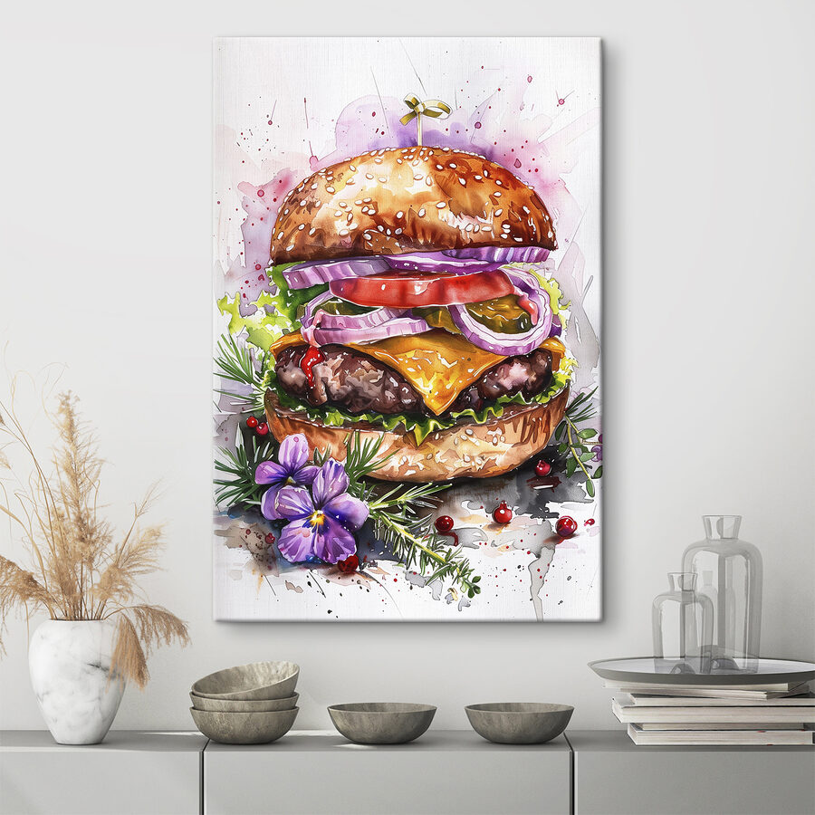 Akvarel hamburgeru