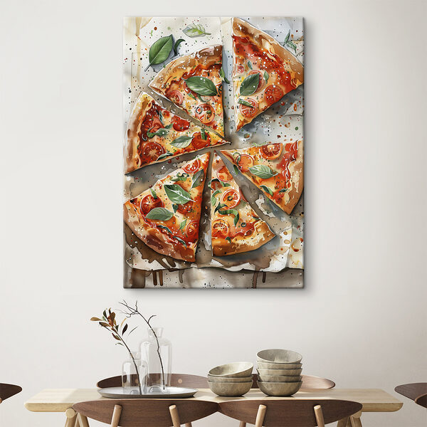 Pizza s rajčaty a bazalkou Pizza s rajčaty a bazalkou