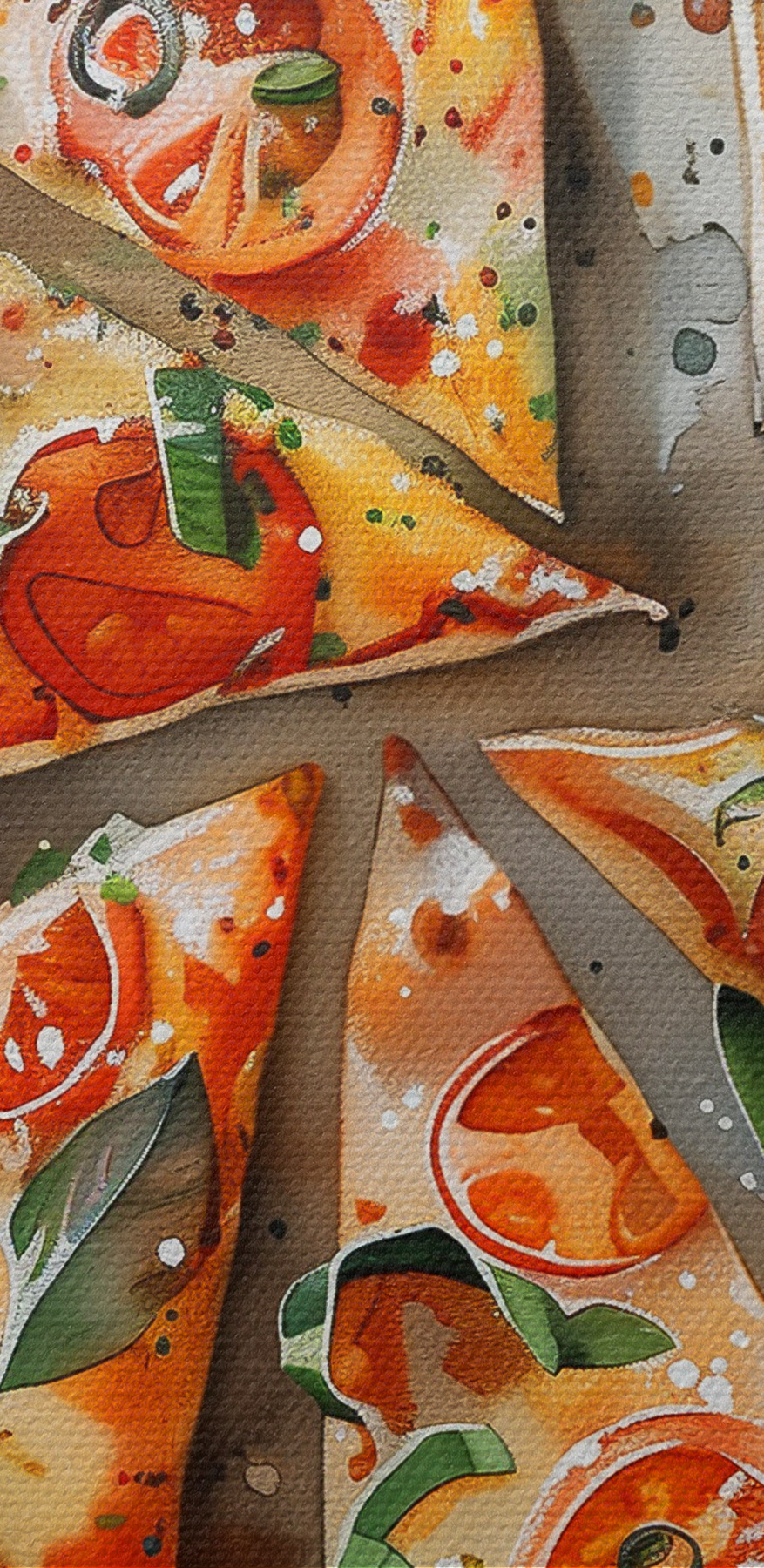 Pizza s rajčaty a bazalkou