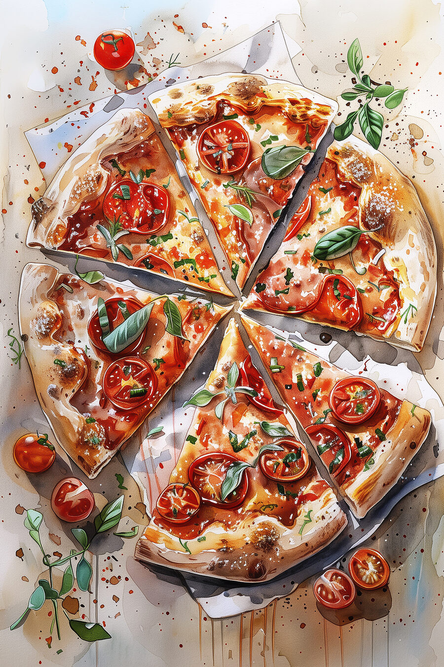 Akvarel pizzy