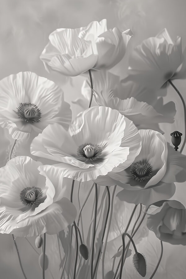 Group of white flowers Group of white flowers