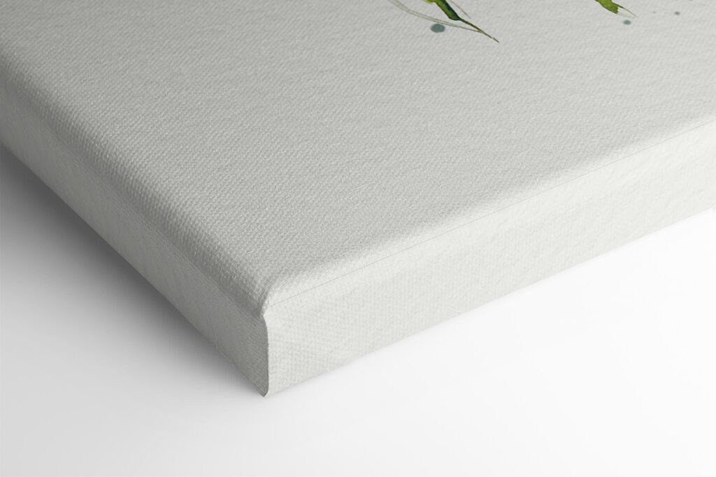 Painting of flowers and leaves