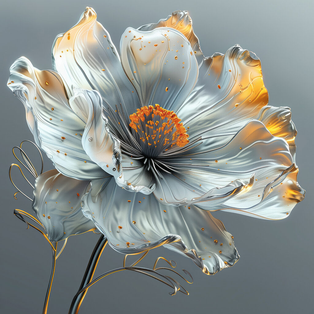 Elegant flower with delicate details
