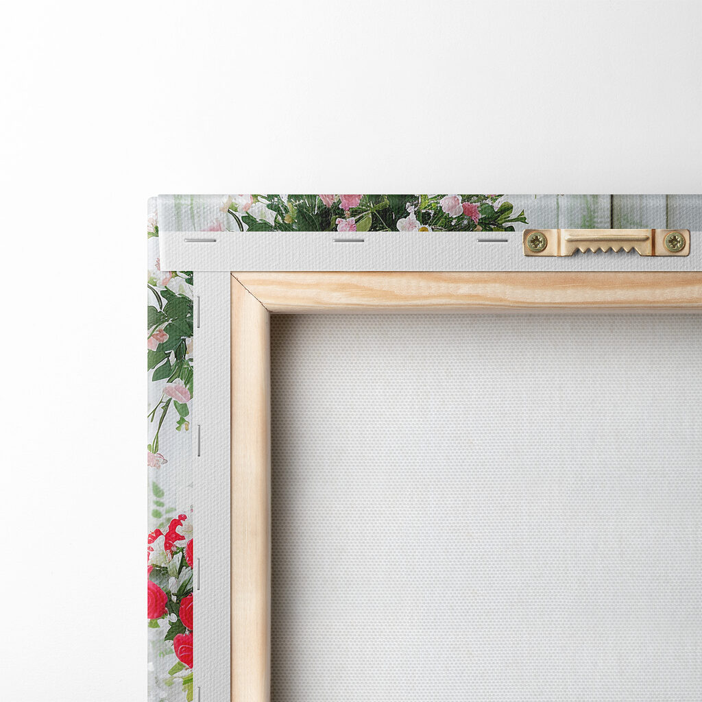 Bicycle with flowers in baskets