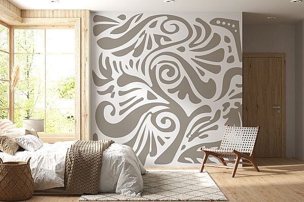 White and gray pattern