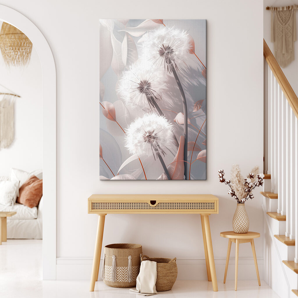Delicate blooms against gentle hues