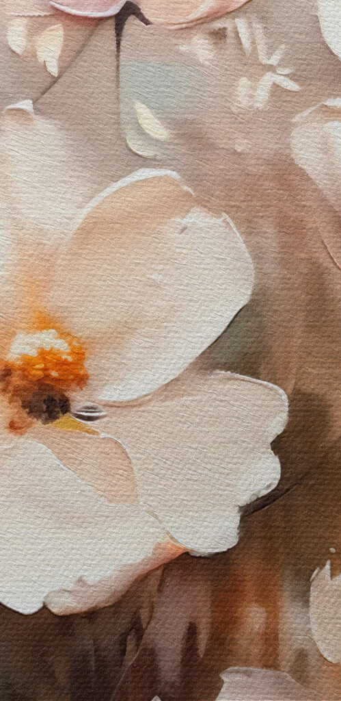 Delicate blooms in soft pastels