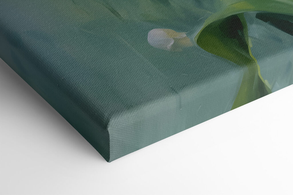 Painting of a bunch of white flowers