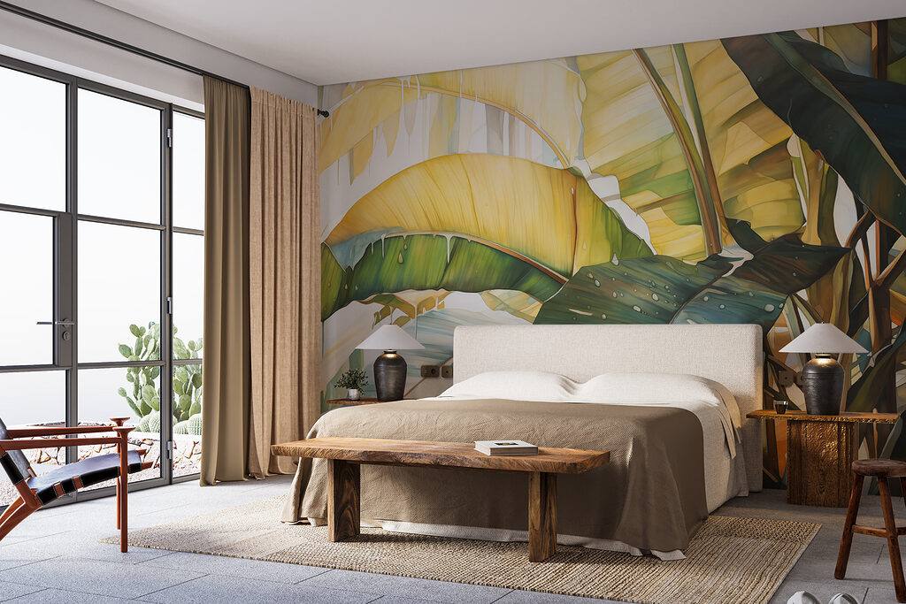 Close up of a banana leaf Close up of a banana leaf