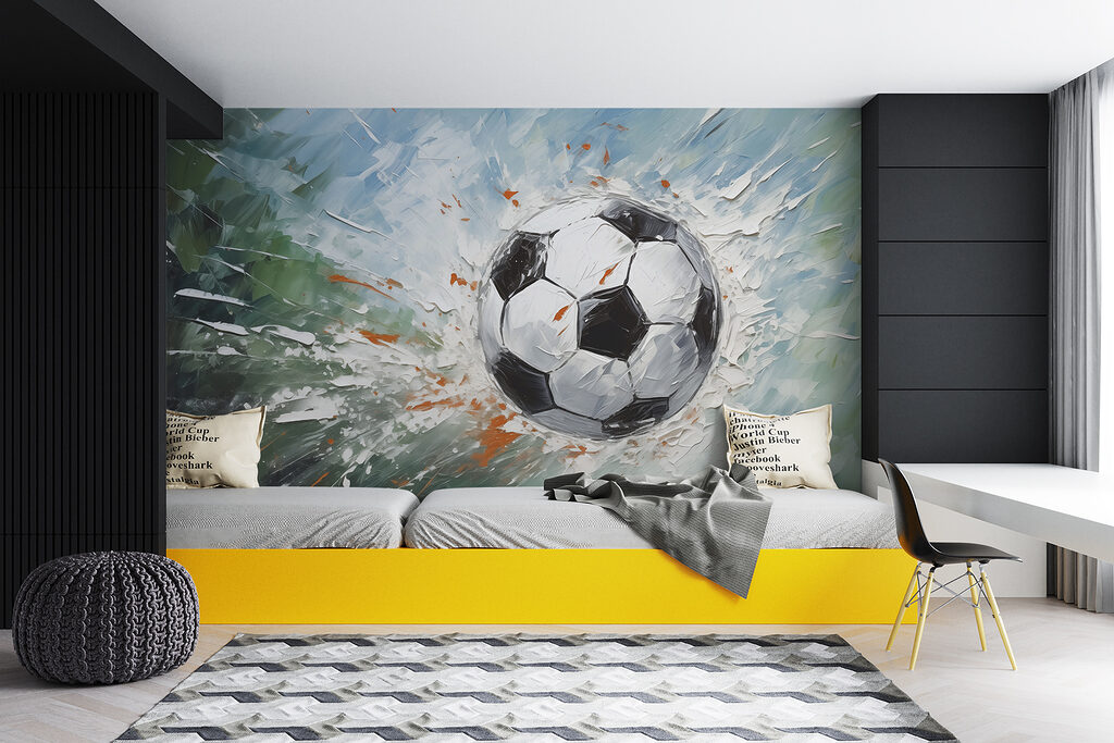 Painting of a football ball