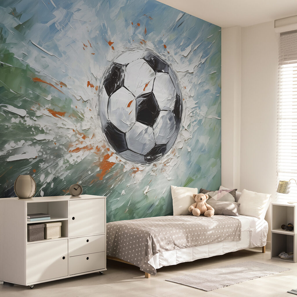 Painting of a football ball
