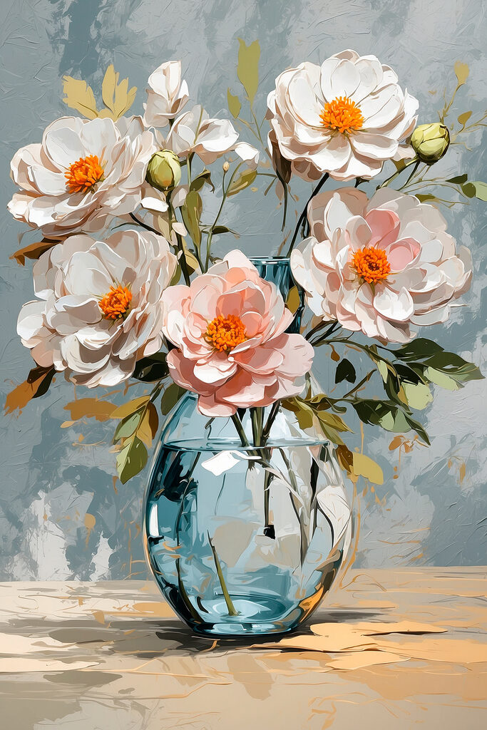 Vase with flowers in it