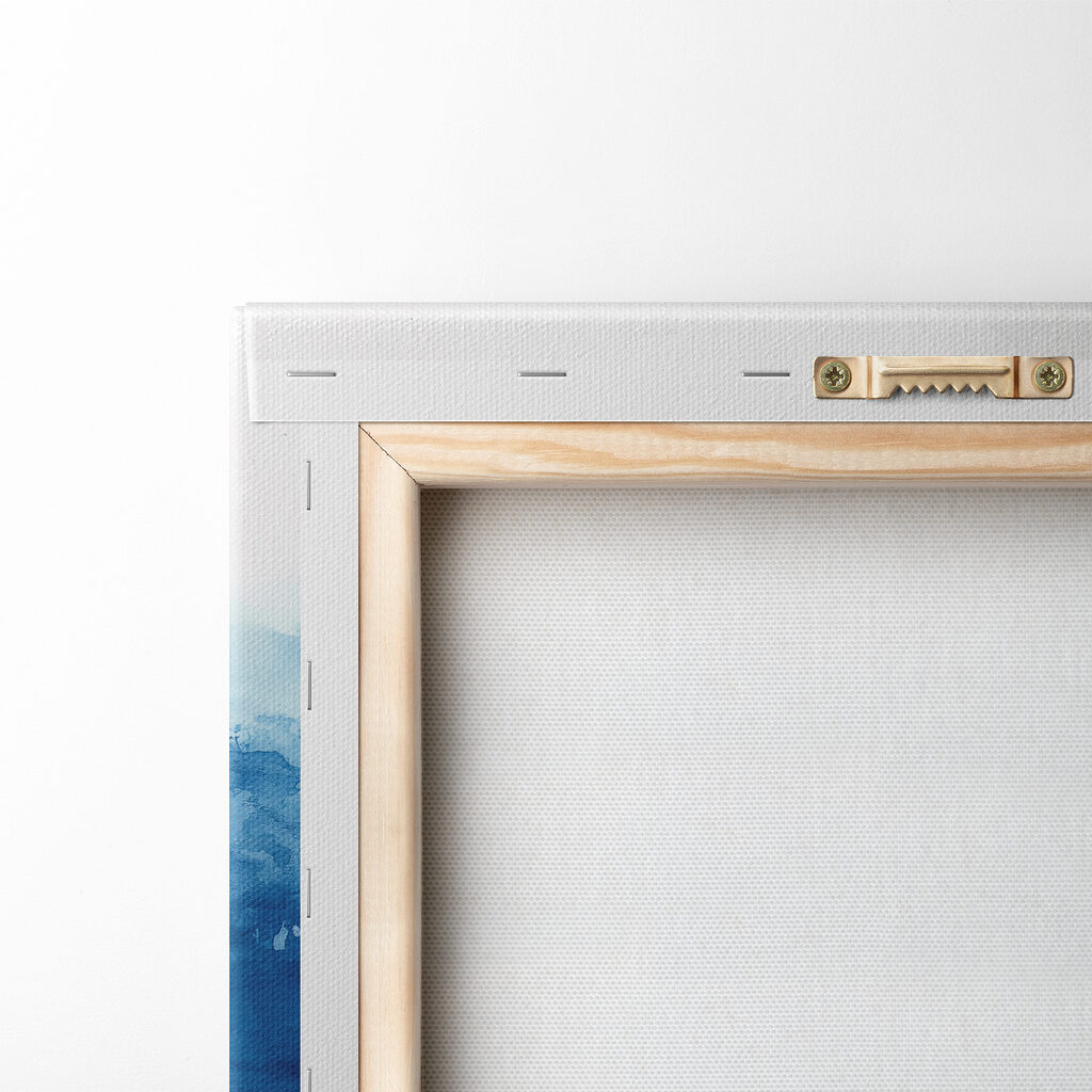 Blue and white watercolor