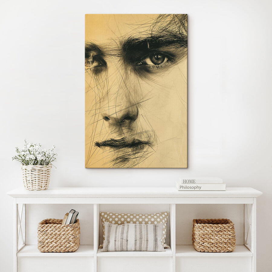 Detailní záběr na mužskou tvář