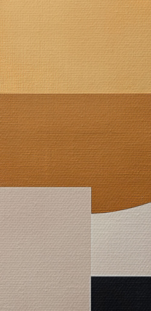 Yellow circle and black squares