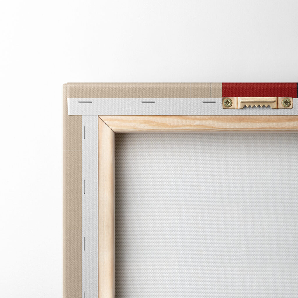 Colorful art piece with circles and lines