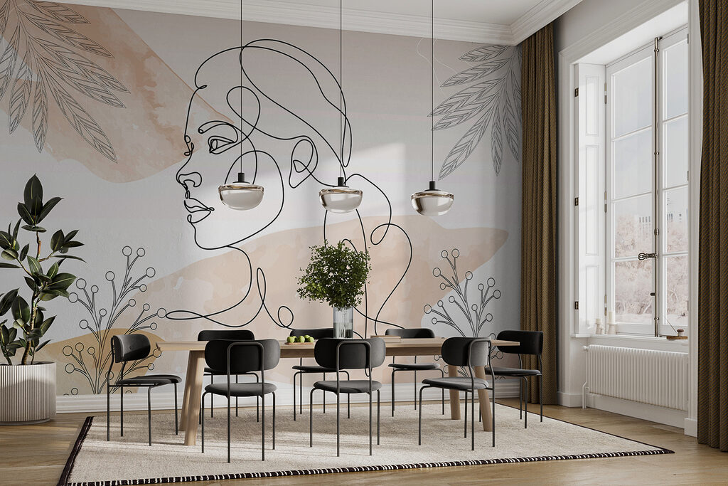 Drawing of a woman's face Drawing of a woman's face