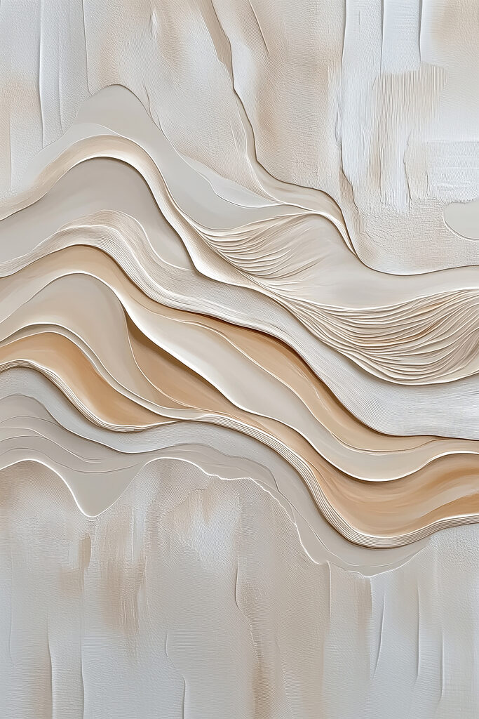 White and brown wavy lines White and brown wavy lines