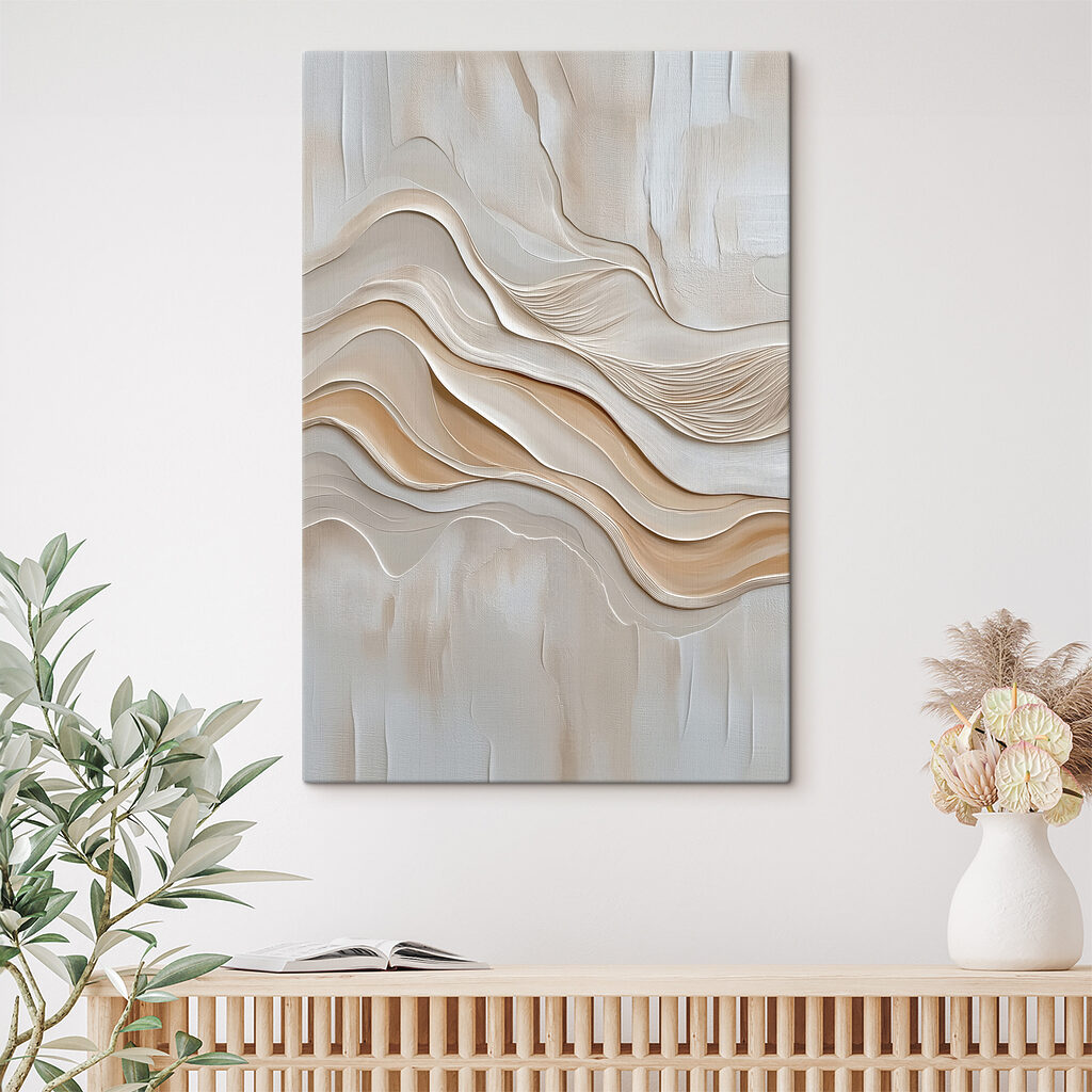 White and brown wavy lines White and brown wavy lines
