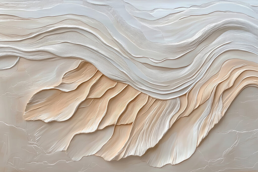 White and brown wavy pattern White and brown wavy pattern