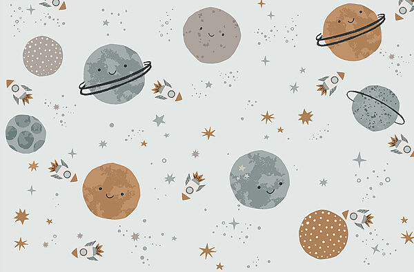 Vzor planet a raket Vzor planet a raket