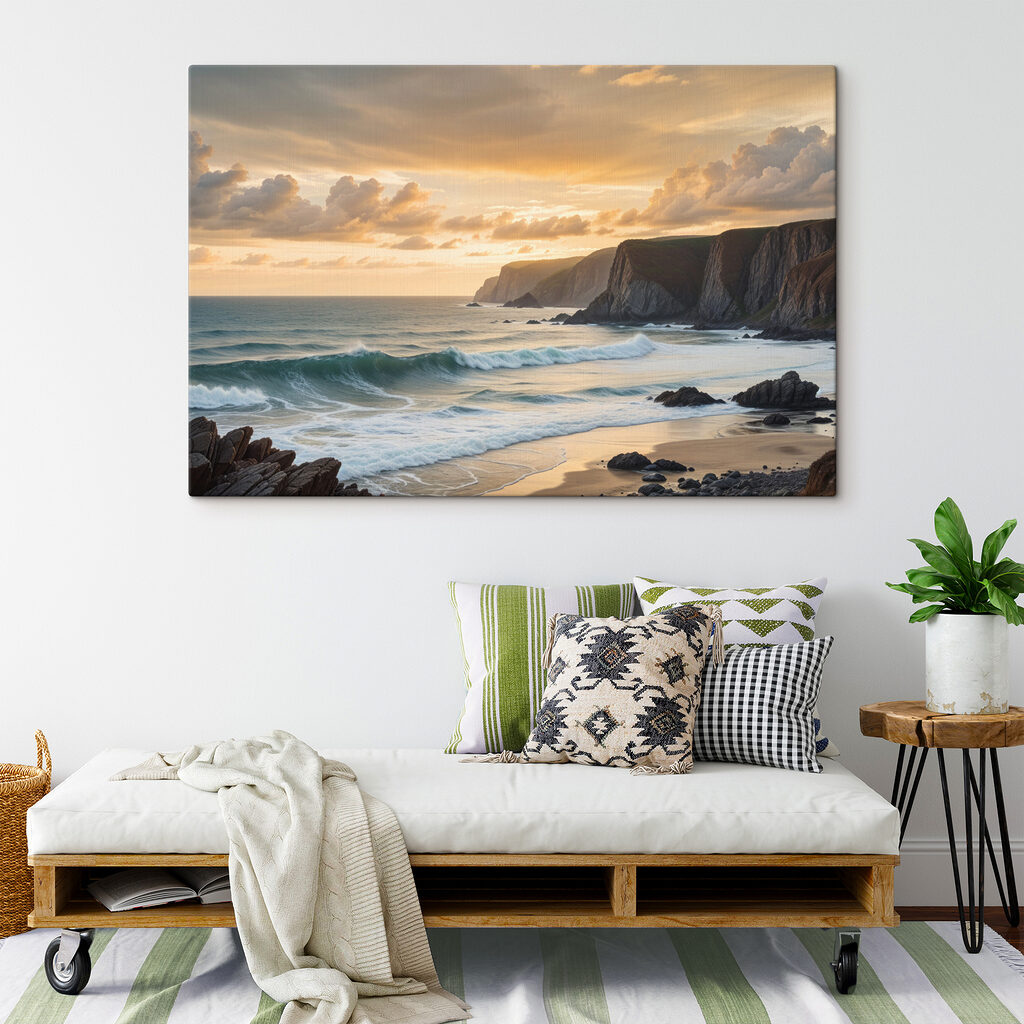 Waves crashing on a beach Waves crashing on a beach