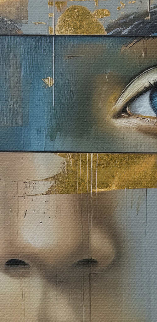 Painting of a woman's face