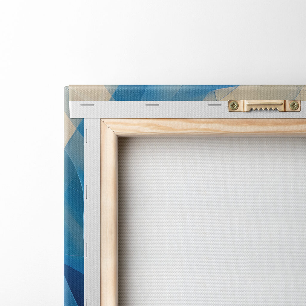 Blue and white swirly flower