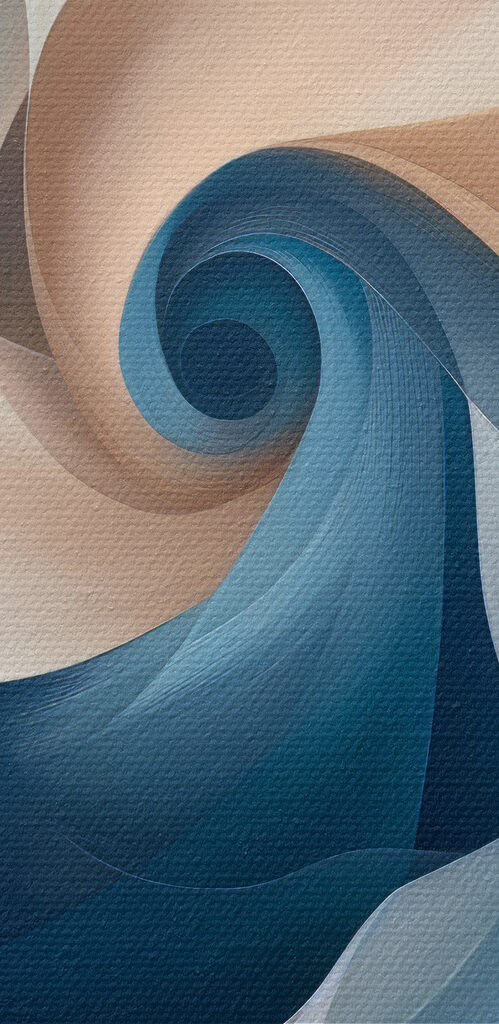 Blue and white swirly pattern Blue and white swirly pattern