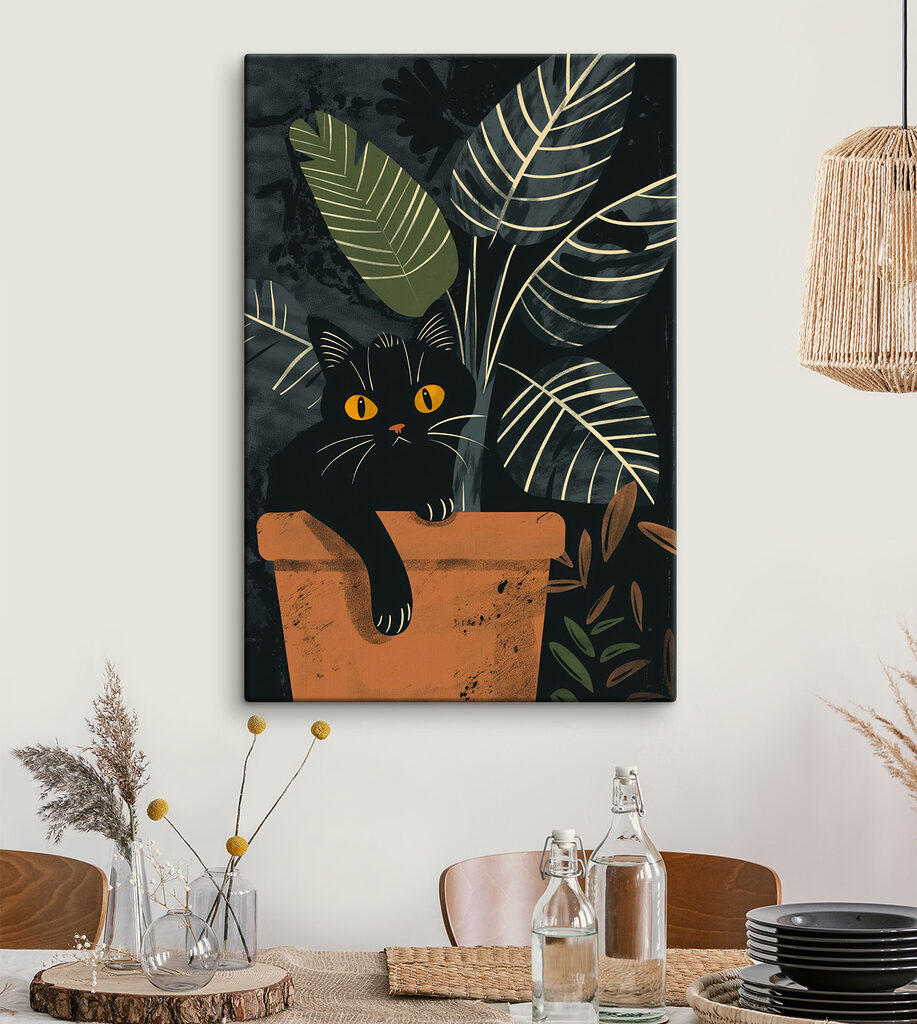 Cat sitting on a brick ledge