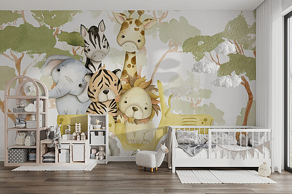 Group of animals in a yellow truck