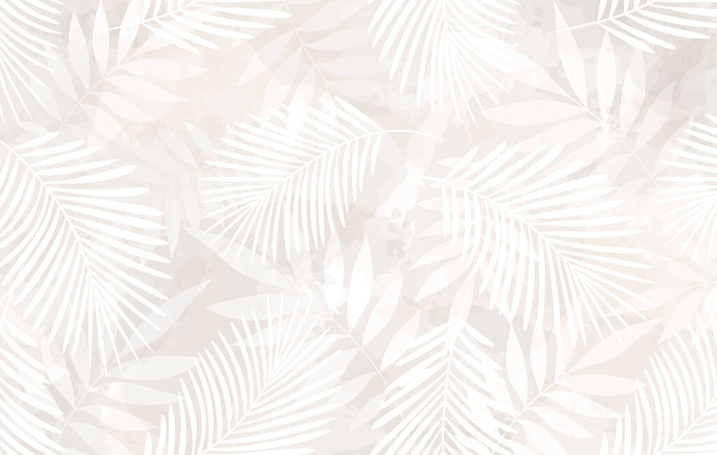 White leaves on a light background