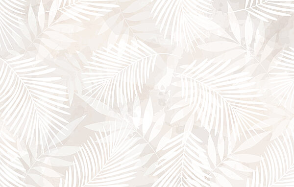 White leaves on a light background